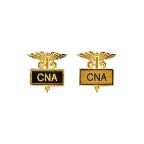 Cna Pin Certified Nurse Assistant Aide Inlaid Framed Caduceus 2 Colors