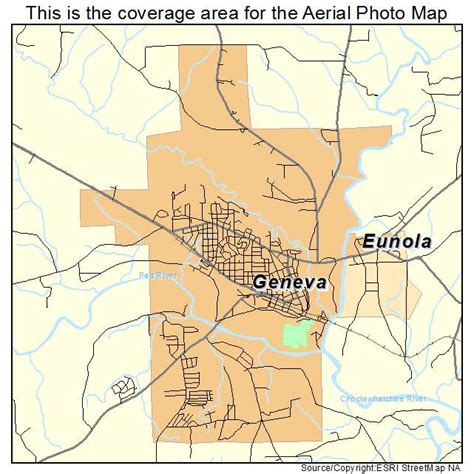 Aerial Photography Map Of Geneva Al Alabama