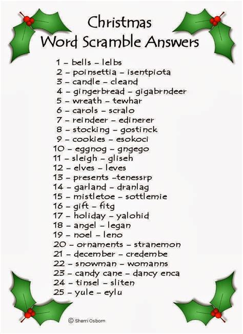 4 Best Images Of Free Printable Christmas Word Jumble Puzzles Free