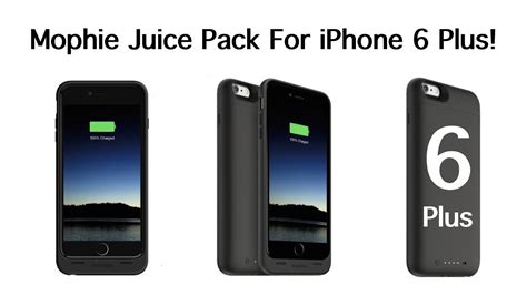 Mophie Juice Pack Battery Case For The Iphone 6 Plus6s Plus Black
