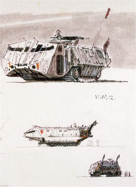 Talesfromweirdland At At And Snowspeeder Designs By Ralph Mcquarrie The Empire Strikes Back