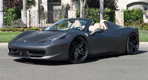 Matte Grey Ferrari 458 Spider Is All Kinds Of Nah Ferrari 458