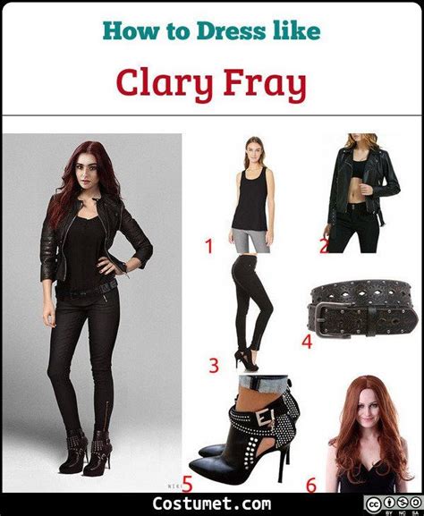 Clary Frays Costume Is Composed Of An All Black Outfit With A Leather