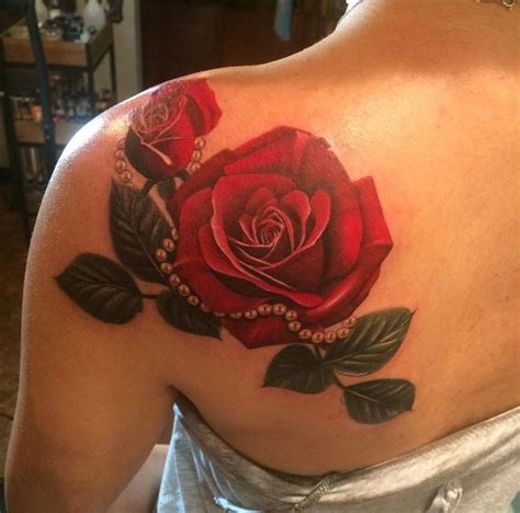 Cool Roses Tattoo Ideas On Shoulder To Makes You Look Stunning