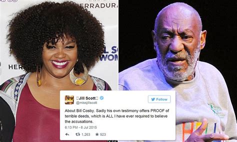 Jill Scott Drops Support Of Bill Cosby After Testimony Offers Proof Daily Mail Online