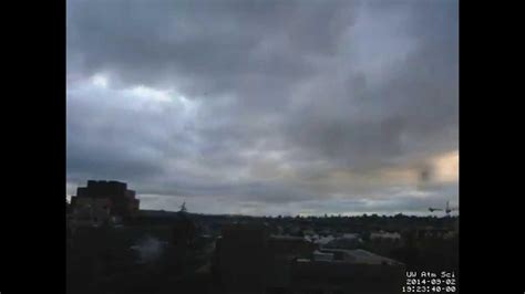 Time Lapse Video Of Storm Over Seattle Youtube