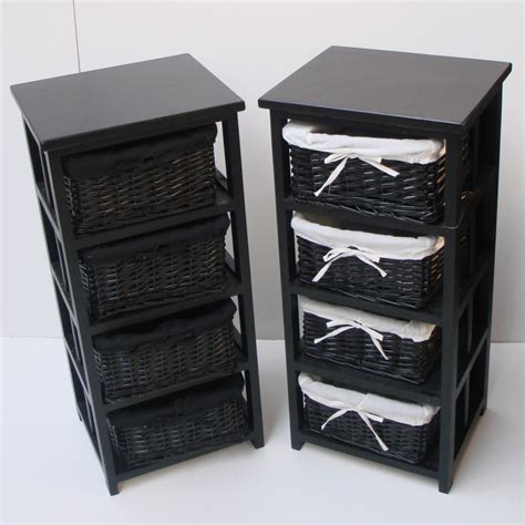 The 4d concepts intek base cabinet with 2 drawers is particularly helpful in bathrooms with limited cupboard or closet space, but the design is attractive enough that you'll want to make use of it in other. 4 BLACK BASKET DRAW BATHROOM STORAGE UNIT FLOOR CABINET | eBay