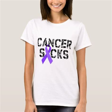 Cancer Sucks Hodgkins Lymphoma Cancer Ribbon T Shirt Zazzle