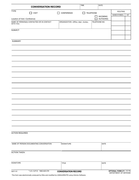 Optional Form 271 ≡ Fill Out Printable Pdf Forms Online