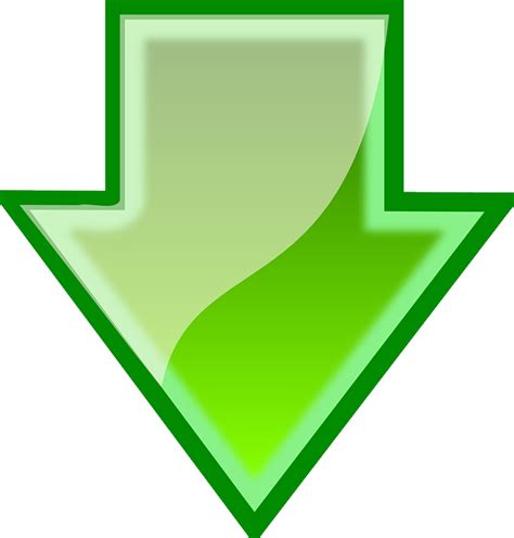 flecha verde abajo gráficos vectoriales gratis en pixabay pixabay