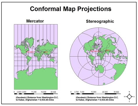 Different Types Of Map Projections World Map