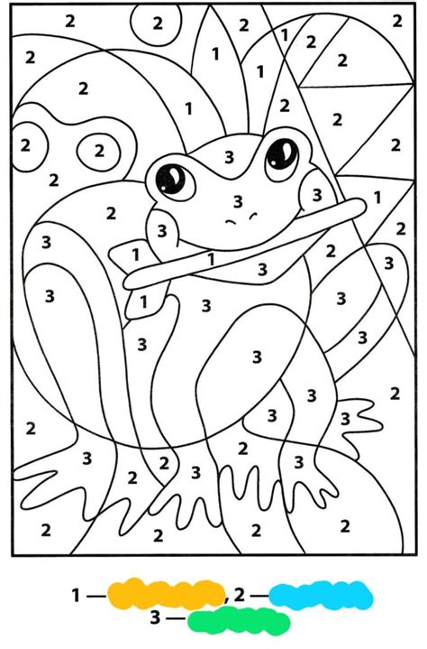 Color By Number Free Printable Coloring Pages