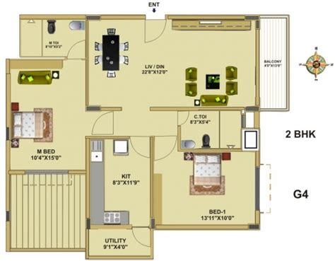 Fascinating Floor Plan Fort House Near Hebbal Lake Bangalore Thipparti