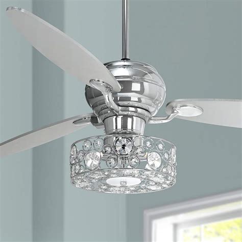 Clear crystal led ceiling fan with light with 181 reviews and the home decorators collection montclaire 52 in. Possini LED Crystal 10" Round Ceiling Fan Light Kit ...