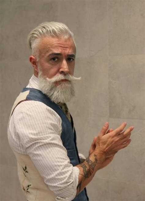 Quick And Easy Way To Grow A Perfect Mohawk Hairstyle In 2020 Grey Hair Men Grey Beards Guys