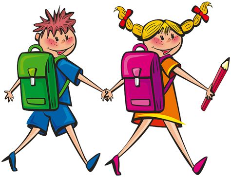 Kids Going To School Clipart Free Download Transparent Png Creazilla