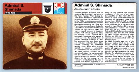 Admiral S Shimada 1883 1976 Personalities Ww2 Edito Service Sa