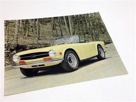 1971 Triumph Tr6 Information Sheet Brochure Ebay