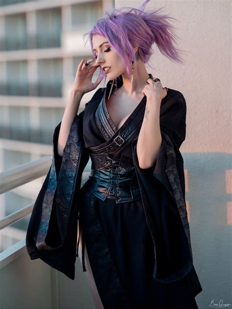 Gothic Punk Asymmetric Kimono Dress