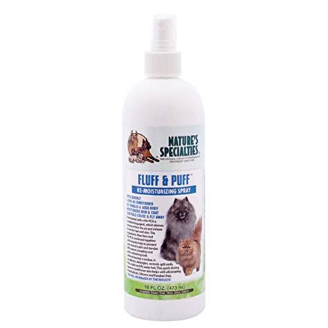 Natures Specialties Fluff And Puff Re Moisturizing Dog Spray For Pets