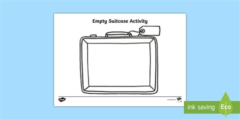 Empty Suitcase Worksheet Teaching Resources Teacher Made