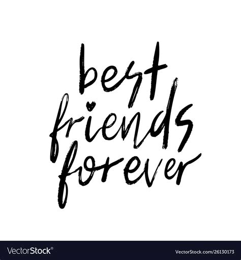 Best Friends Forever Bff Royalty Free Vector Image