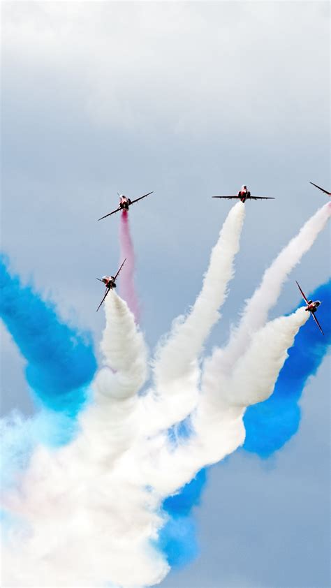 Download Wallpaper Red Arrows Squadron 1242x2208