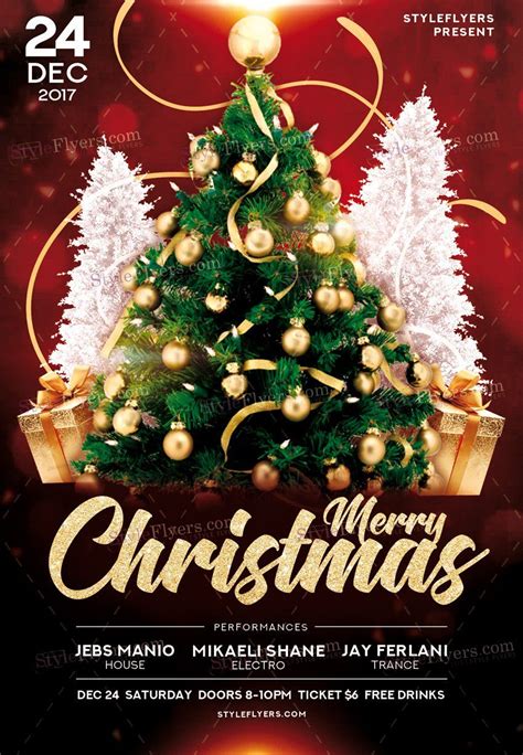 Merry Christmas Psd Flyer Template 21767 Christmas Flyer Christmas