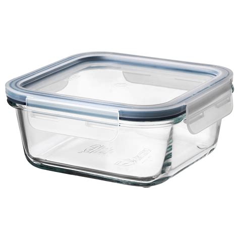 Ikea 365 Food Container With Lid Square Glass Plastic 20 Oz Ikea