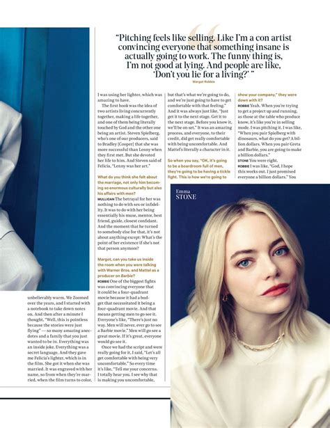 Margot Robbie Emma Stone And Carey Mulligan In The Hollywood Reporter January 2024 Hawtcelebs