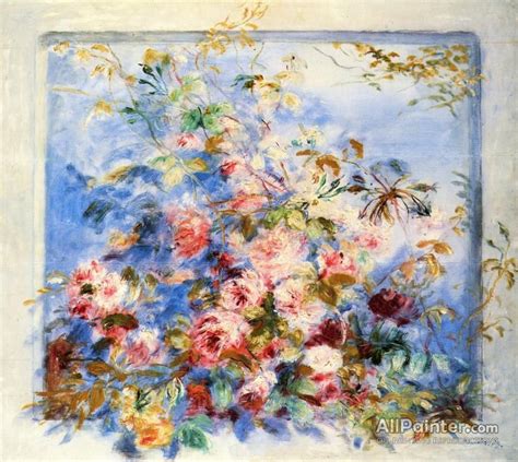 Pierre Auguste Renoir Roses In A Window Oil Painting Reproductions