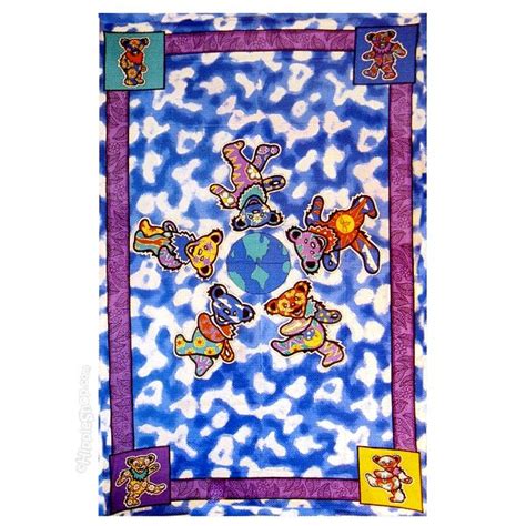 You can use this tapestry as wall hanging in your home or office, throw it over a couch, or as a bedspread on a twin bed. Grateful Dead - Bears Around the World Tapestry on Sale ...