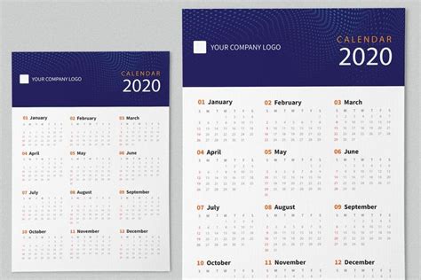 Creative Calendar Pro 2020 Template Ai Psd Creative Calendar