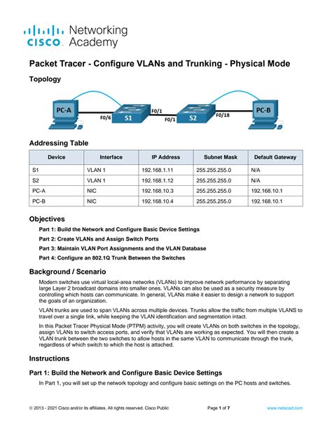 Packet Tracer Configure Vlans And Trunking Physical Mode Answers Hot