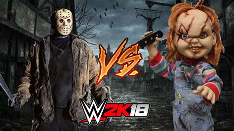 Jason Voorhees Vs Chucky Horror Match Wwe 2k18 Youtube