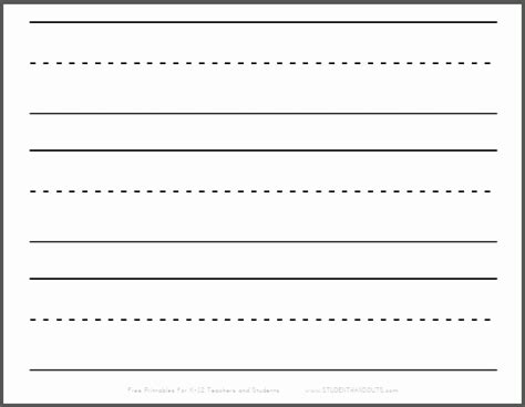 30 Blank Lined Paper For Kindergarten Example Document Template