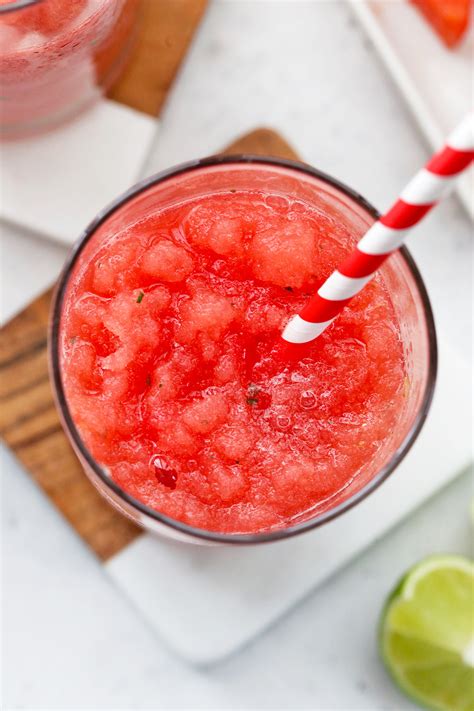 The Best Watermelon Slushie Paleo Vegan One Lovely Life