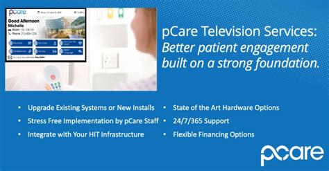 Pcare On Linkedin Television Services For Todays Hospital Pcare