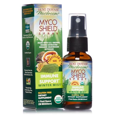 host defense mycoshield spray daily immune support powered by mushrooms