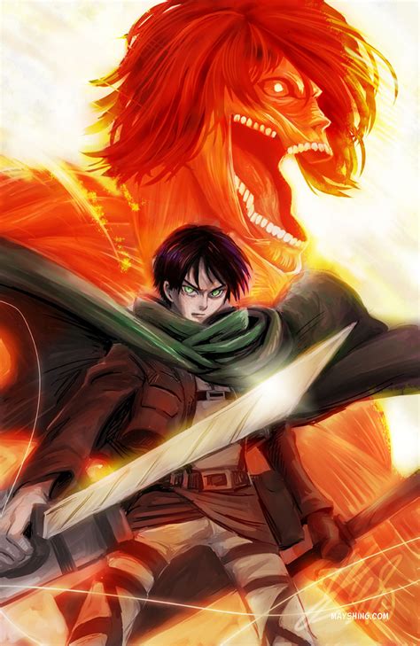 Hey, i'm eren jaeger member of the scouting legion, i vow to save humanity and kill all the titans!. Attack on titan - Eren Jaeger by mayshing on DeviantArt
