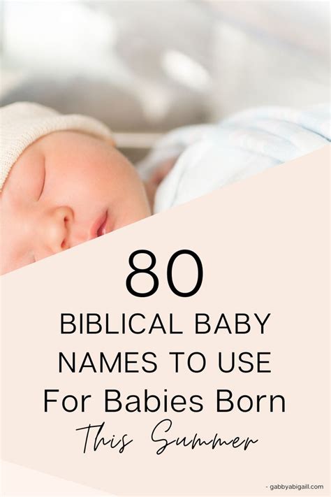 80 Cute Rare Biblical Baby Names GABBYABIGAILL Baby Names