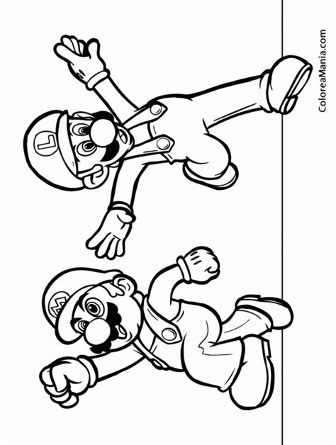 Dibujo Para Colorear Dibujos De Mario Y Luigi Super Mario Bros Sexiz Pix
