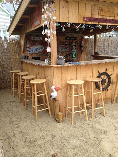 We Built Our Own Beach Bar Shawns Sand Bar And Grill Backyard Bar