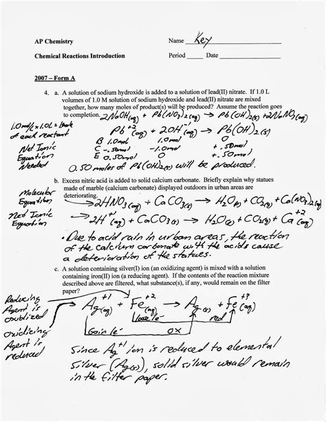 Basic stoichiometry phet lab answer key. Double Replacement Reactions Net Ionic Equations Worksheet ...