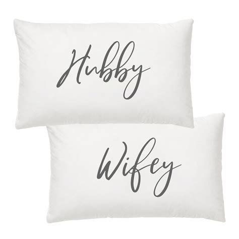 Hubby And Wifey Pillowcase Set Ts Australia