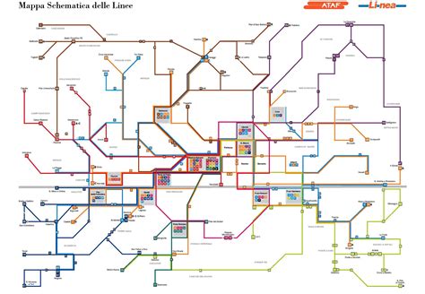 Mapa De Los Autobuses De Florencia Plano De Las Lineas De Autobuses