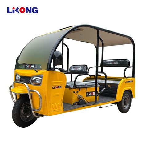 3 Wheel Electric Taxi Hald Enclosed Cabin Passenger Tricycle Tuktuk China Tricycle And