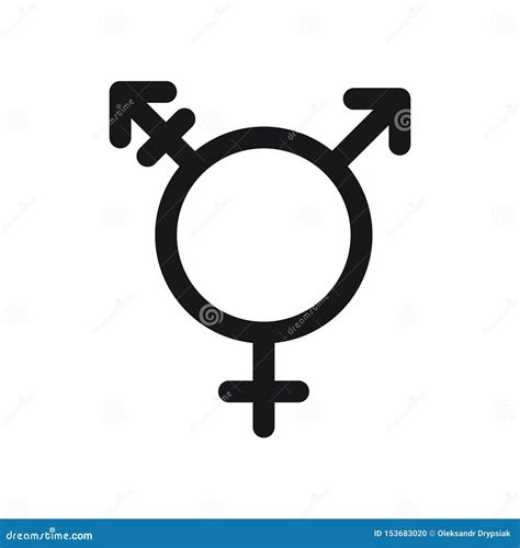 Transgender Symbol Gender And Sexual Orientation Icon Or Sign Concept Stock Vector