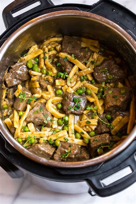 Instant Pot Beef And Noodles Recipe Wellplated Com