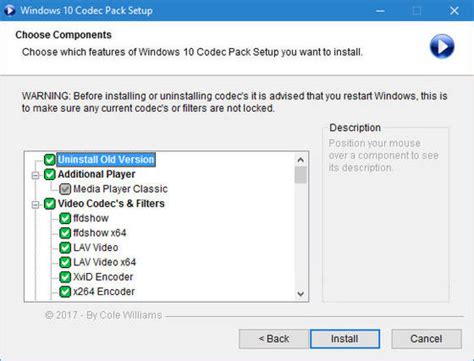 The codec tweak tool fixed all my codec problems. Windows 10 Codec Pack 2.1.8 - ITni News - Безплатният софтуер